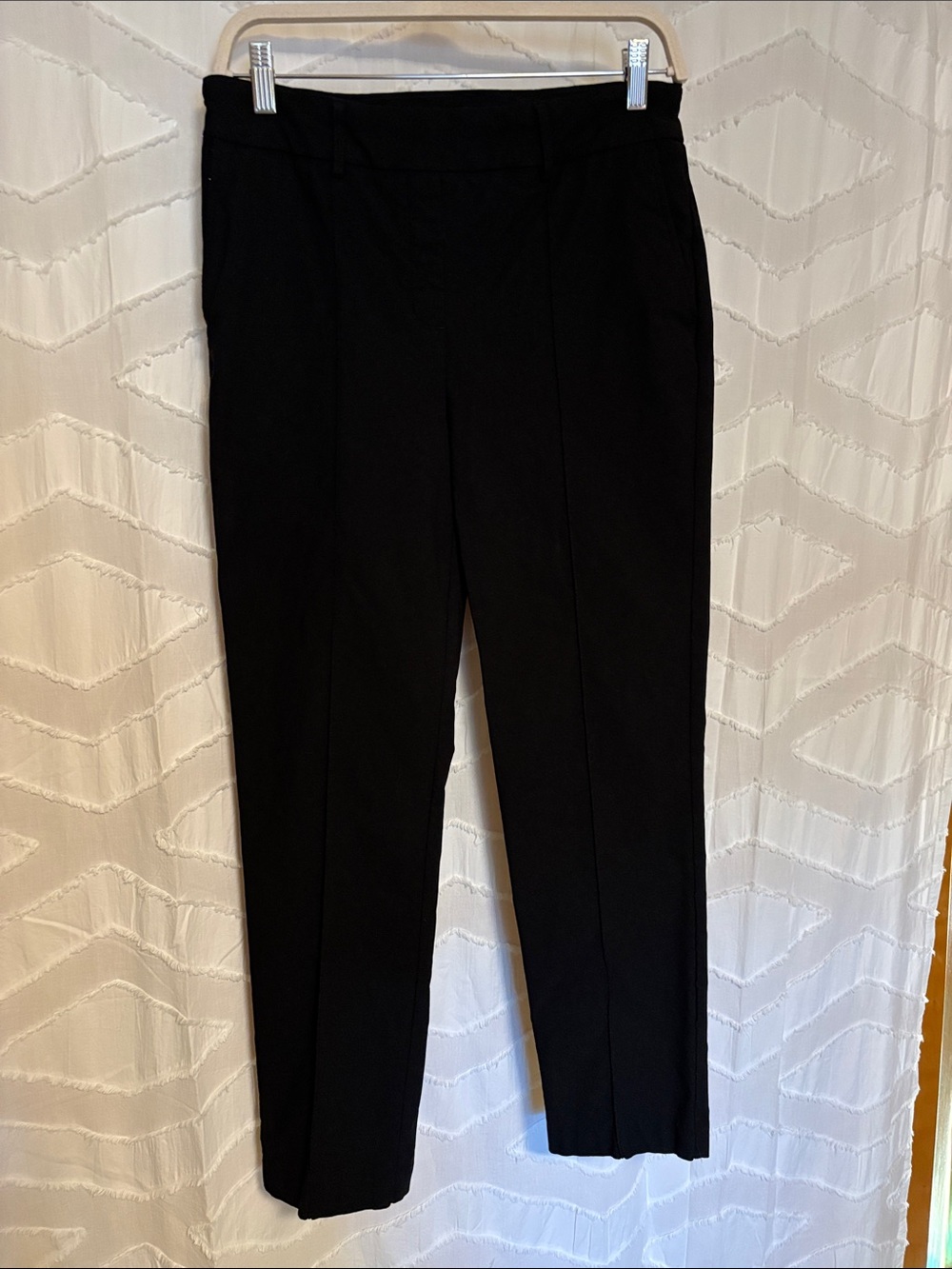 Hilary Radley Black Straight-Leg Trousers